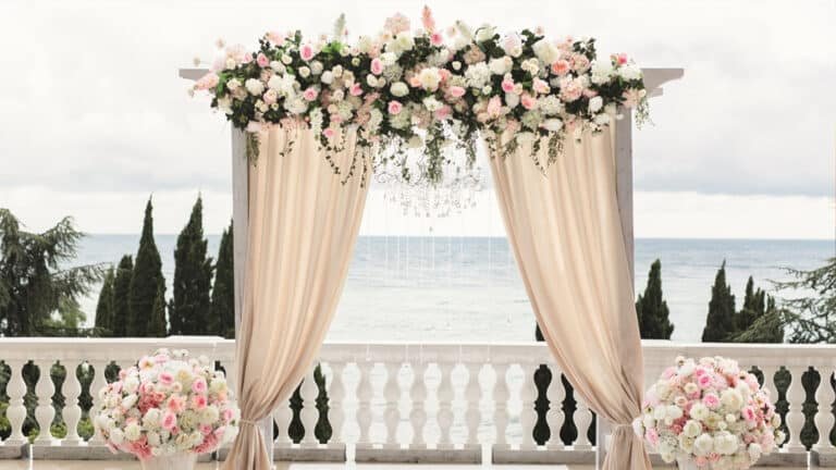 Flower Wedding Stage Decoration